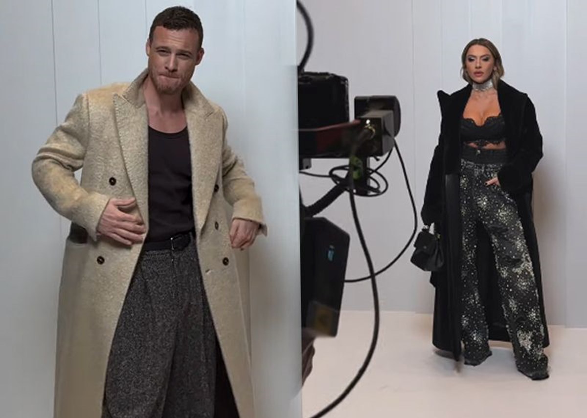 Hadise ile Kerem Bürsin Milano Moda Haftası'nda