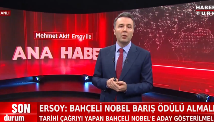 Gazeteci Mehmet Akif Ersoy'un sözleri gündemdeydi: "Devlet Bahceli Nobel Barış Ödülü atanmalı"