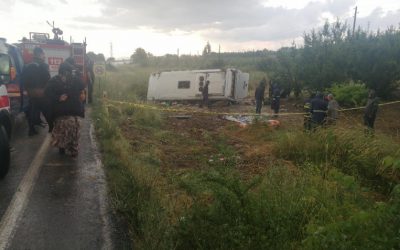 Isparta'da tur otobüsü devrildi. 4 kişi öldü, 26 kişi yaralandı